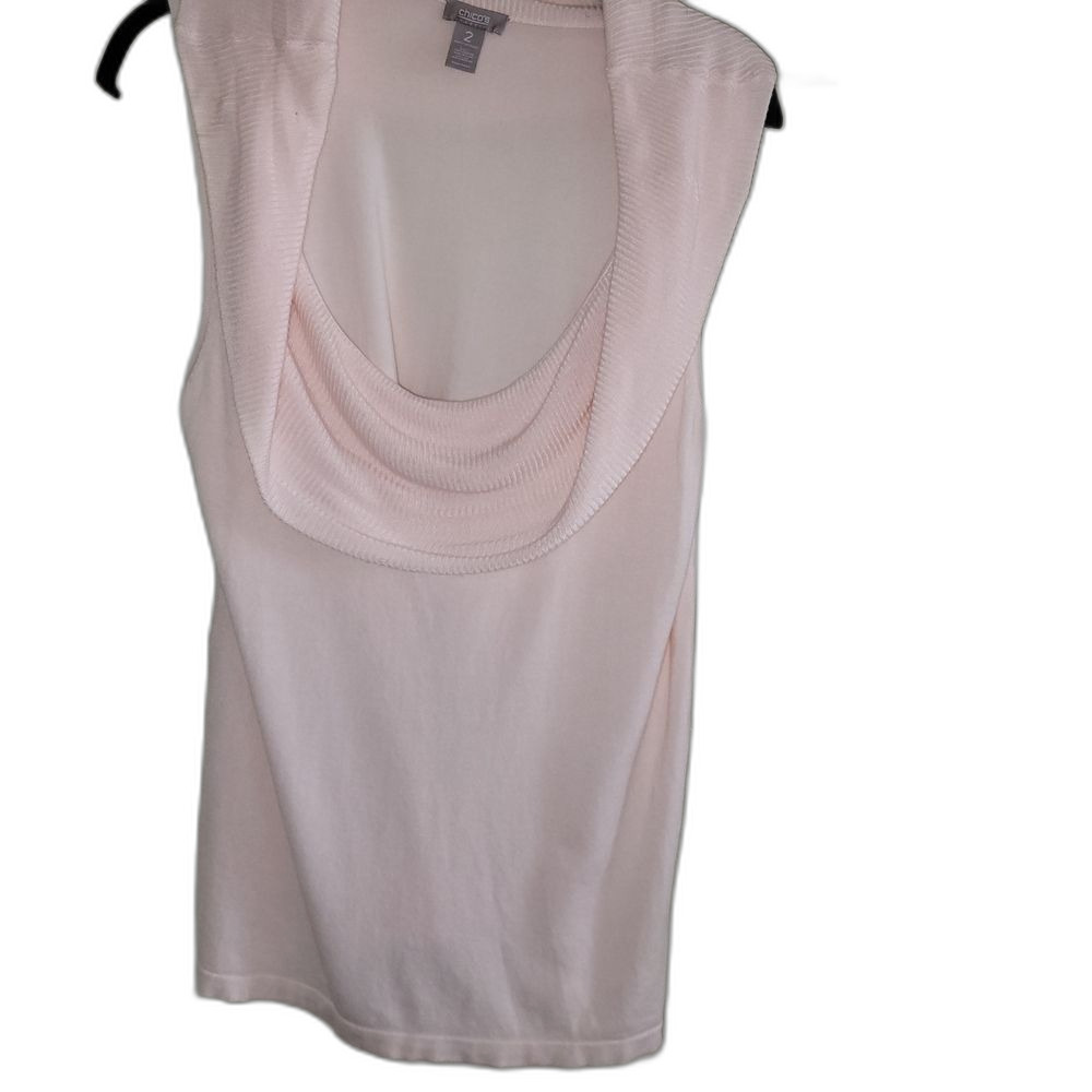 Chico''s Elegant Pink Cowl Neck Top - Chico 2
